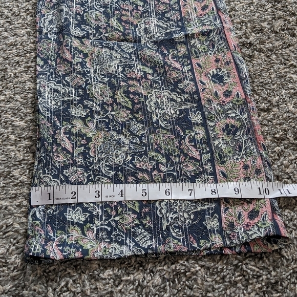 Raga blue pink floral & metallic sleeveless v neck lightweight jumpsuit XS - Picture 9 of 13